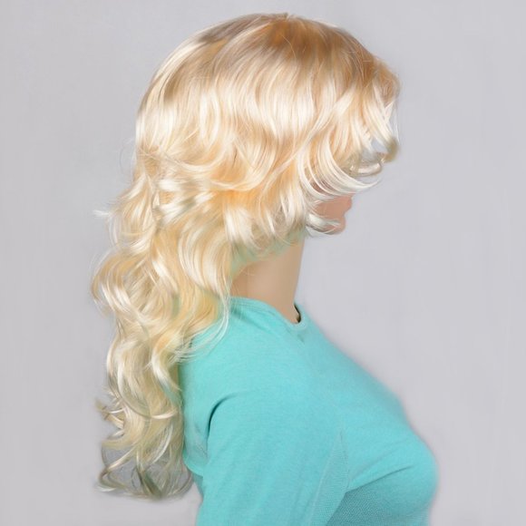Wavy Blonde Hair Wig - Chest Length - Picture 4 of 9